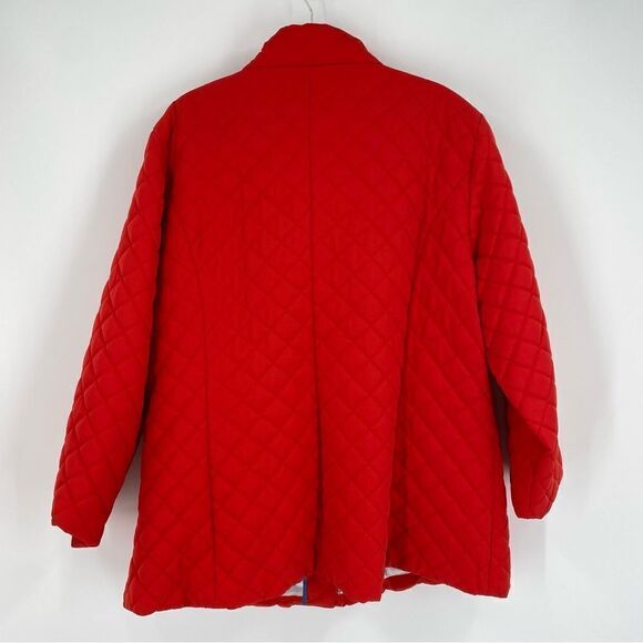 Calvin Klein Women’s Quilted Red Zipper Closing Jacket size 2X - Picture 3 of 3